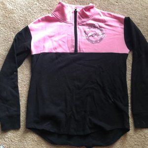 JUSTICE Active Girls Pullover 1/4 Zip Sweatshirt Top ~ Soccer ~ Size 16